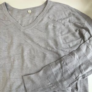 Margaret O'Leary Sweater Size medium cotton gray texture